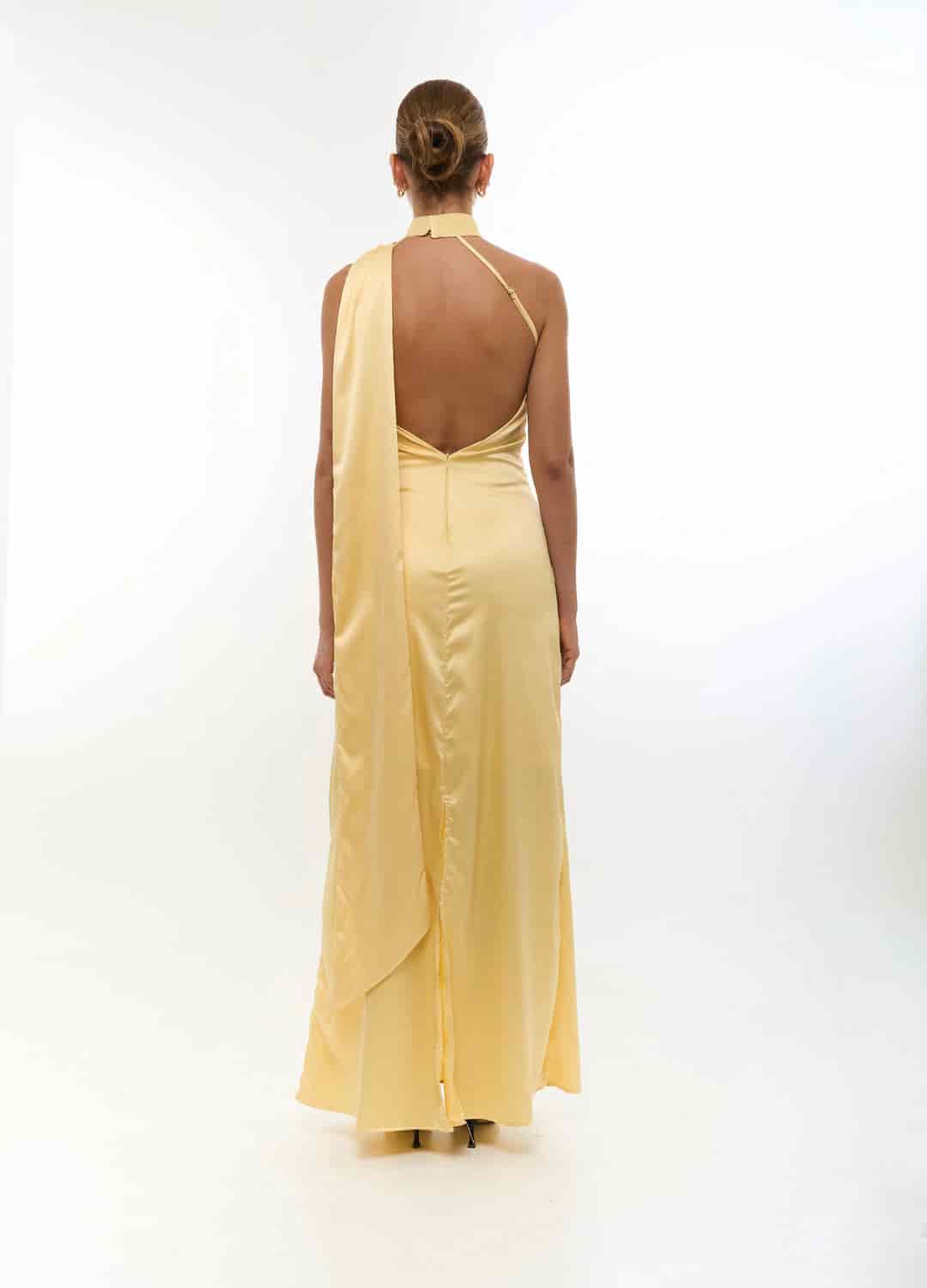 Vestido Maid Of Honor Amarillo - miniatura 3
