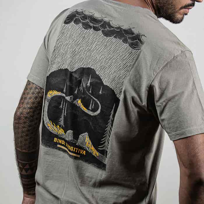 Camiseta Bindi x Fugitiva Gris - miniatura 3