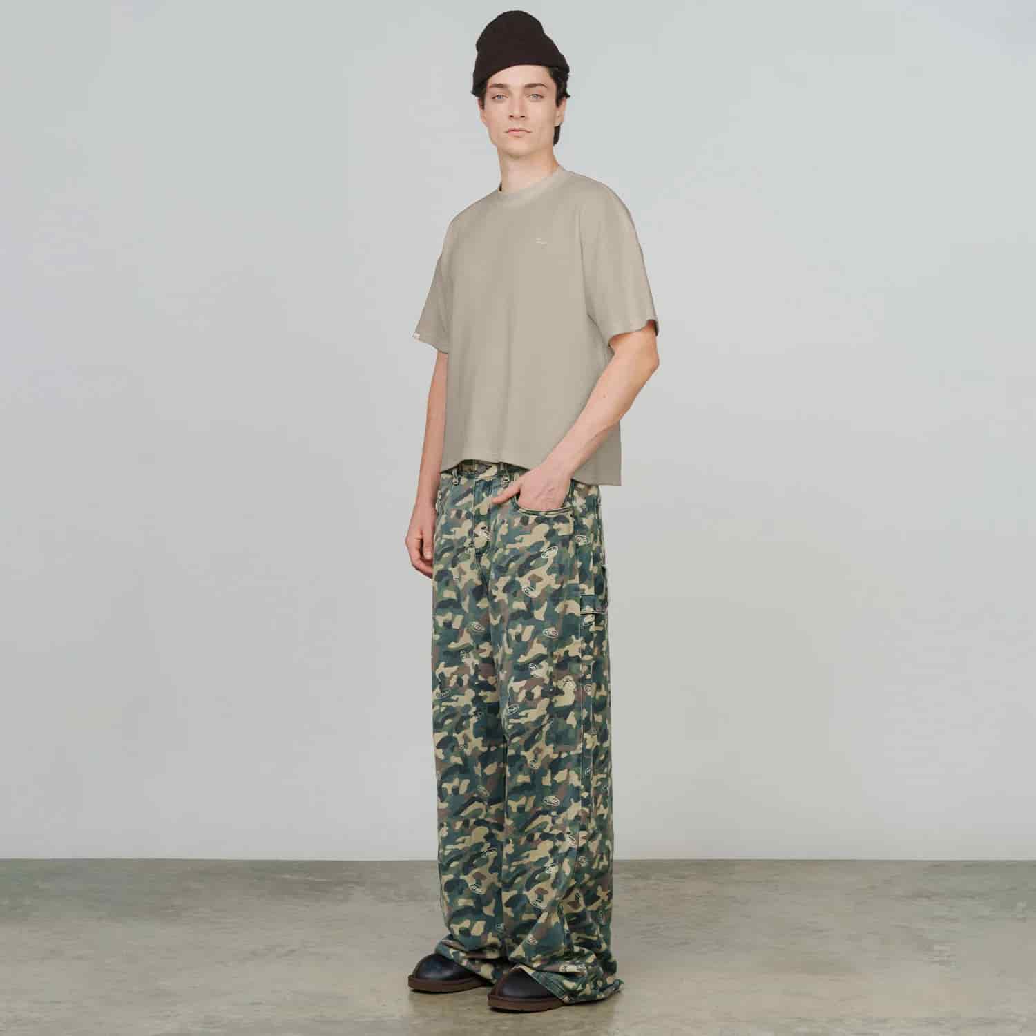 Textured Boxy Tee - Sand - miniatura 7