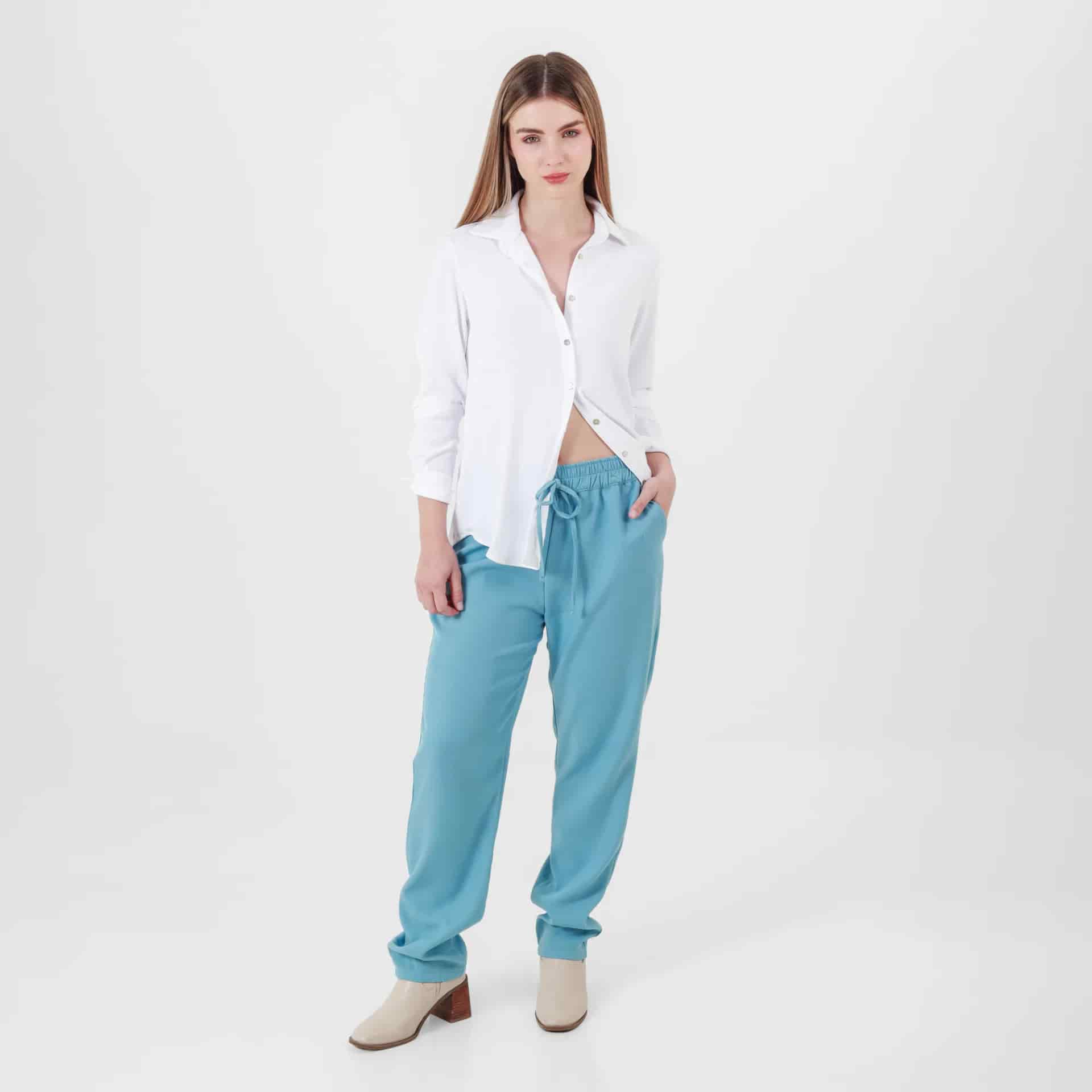 Blusa Cuello Camisero Manga Larga - miniatura 4