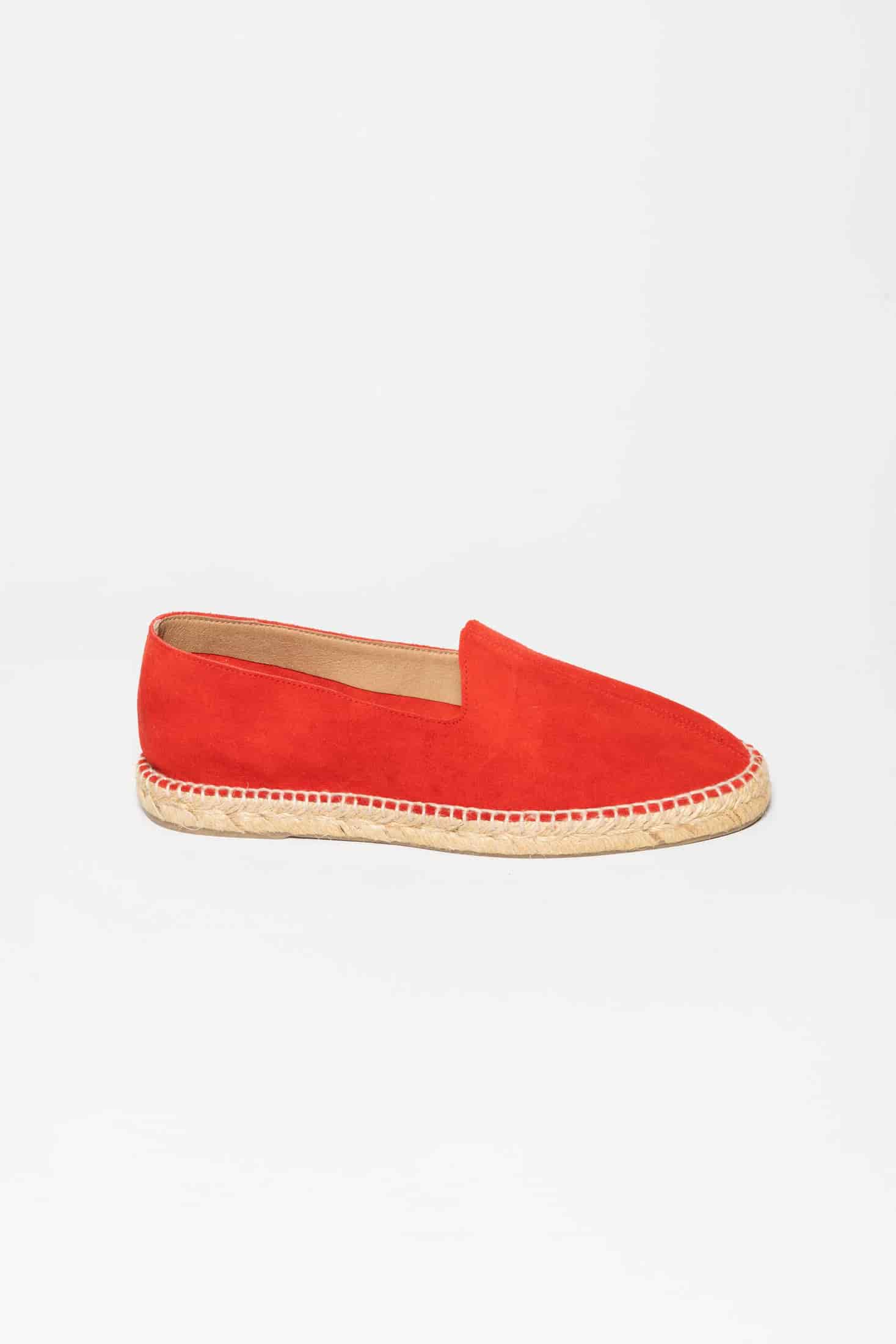 Men's leather espadrille red - miniatura 1