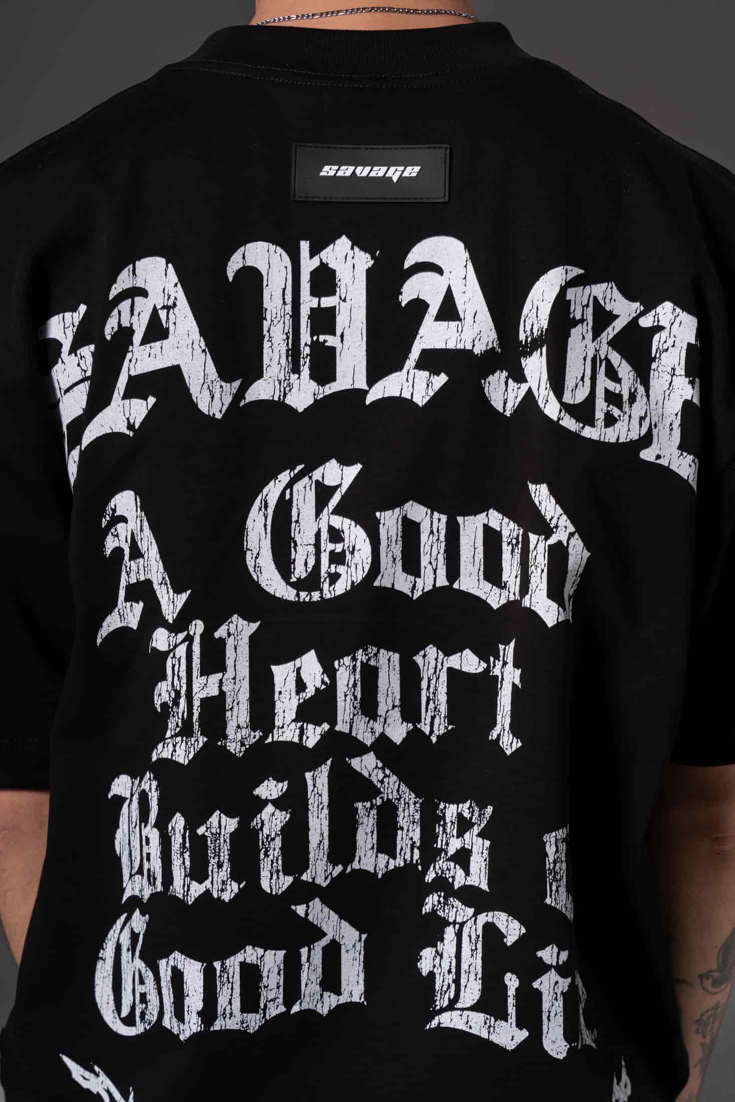 Camiseta Oversize Good heart  savage  250 gramos 14646 - miniatura 7