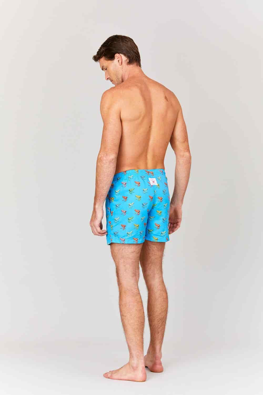 Men's swim trunk blue frogs - miniatura 2