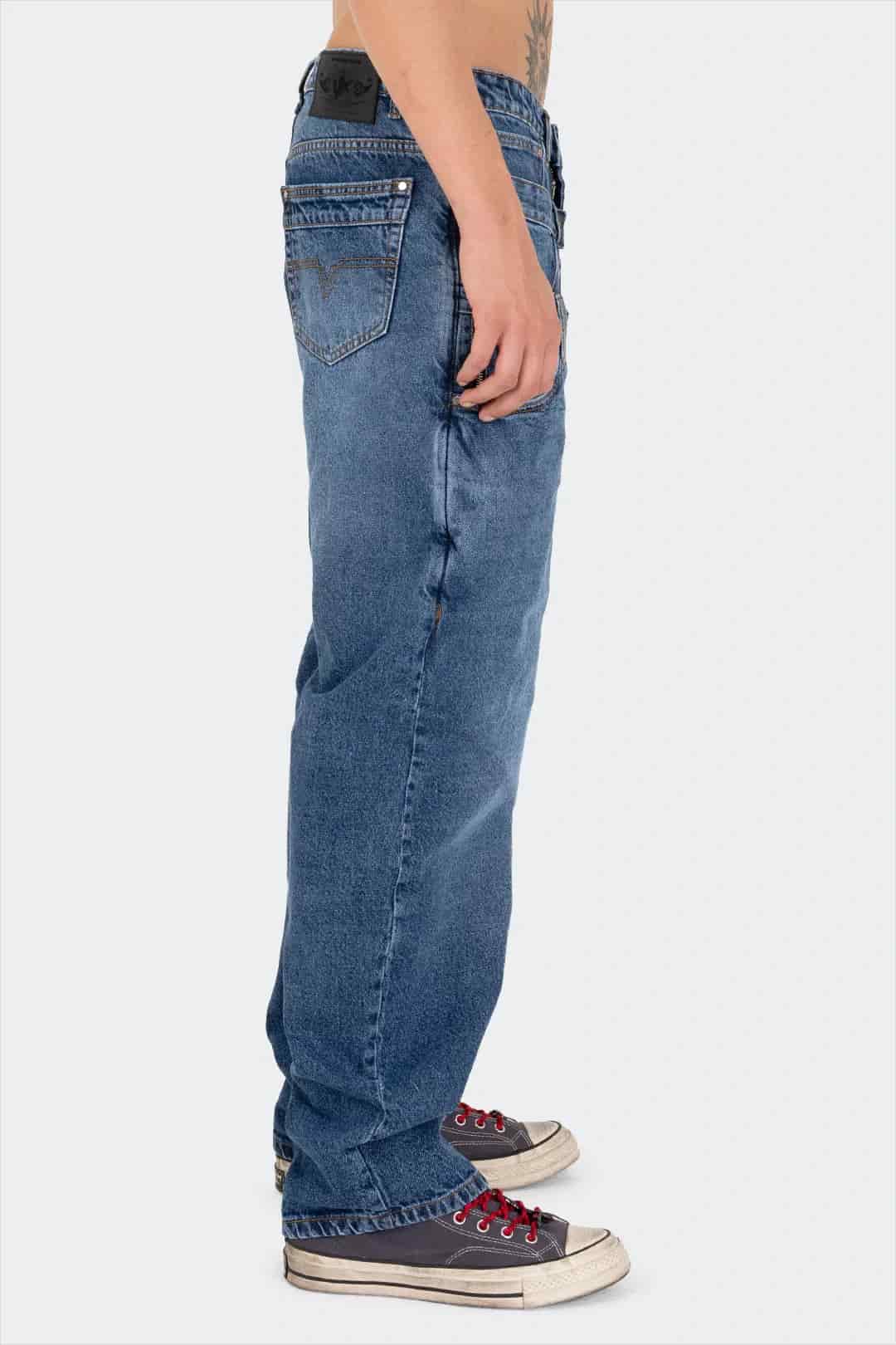 VENENO JEAN TRIPLE WAISTBAND BLUE - miniatura 3