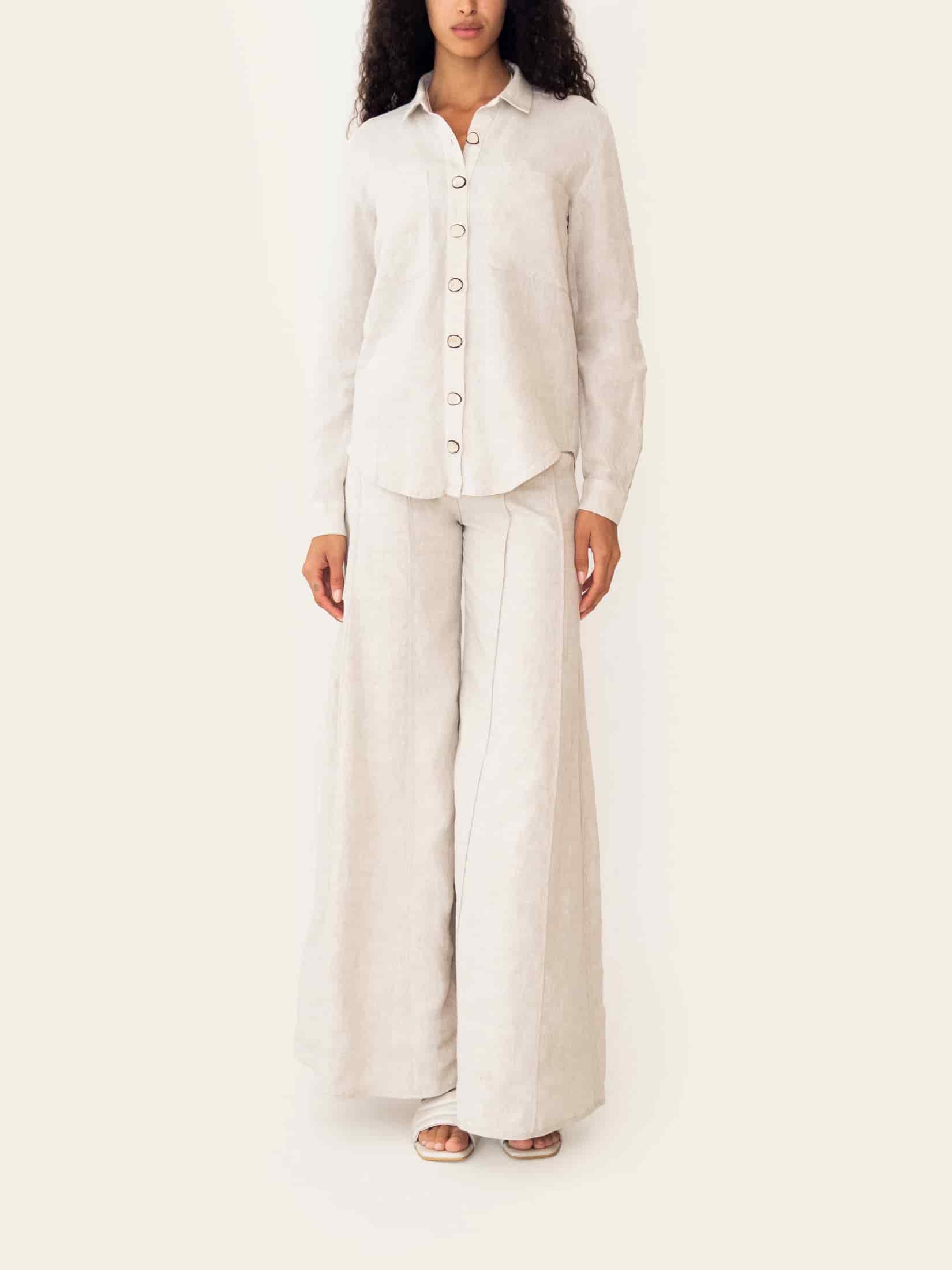MALI SHIRT BEIGE MELANGE - miniatura 2