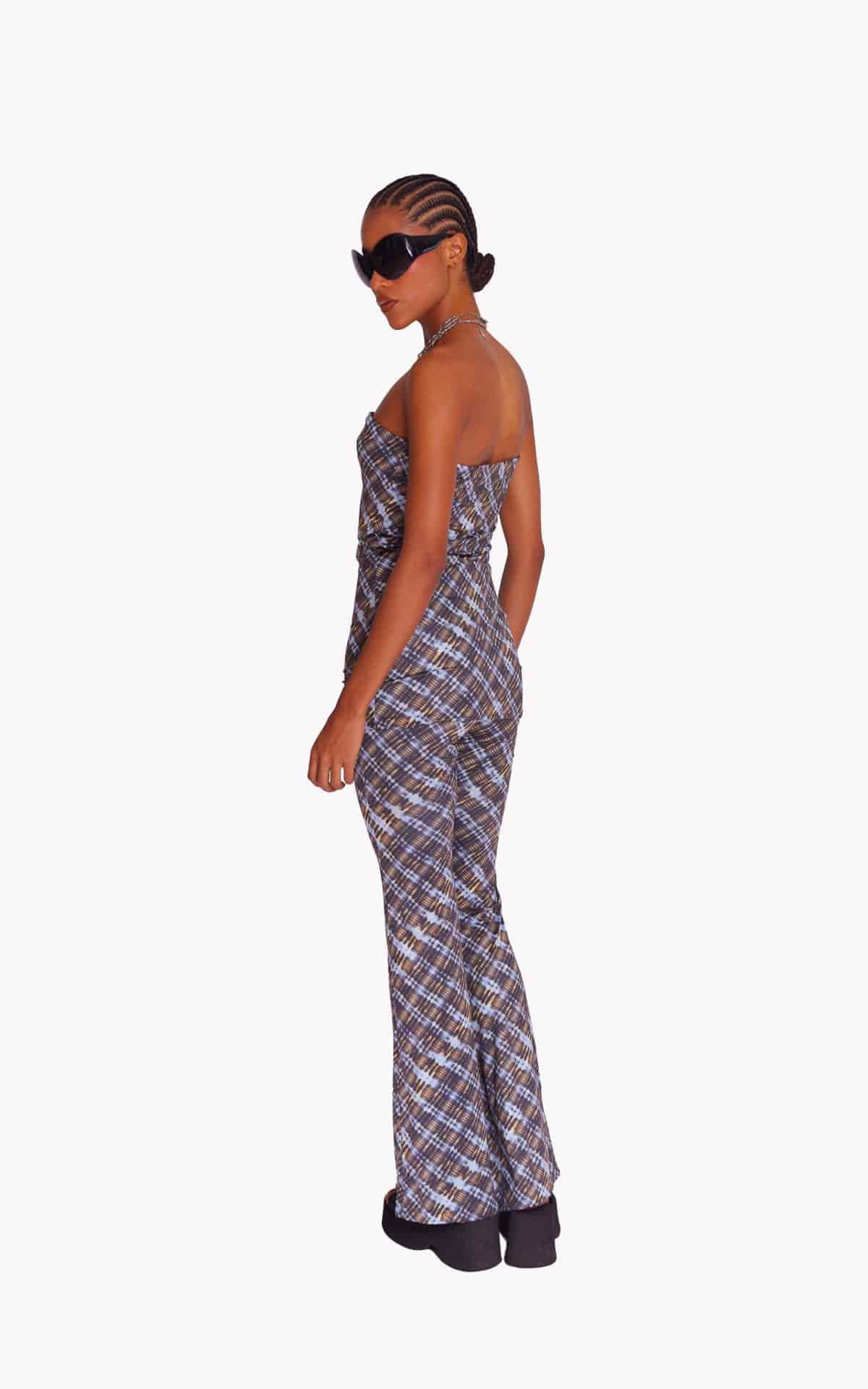 NIGHT GRID STRETCH PANTS - miniatura 3