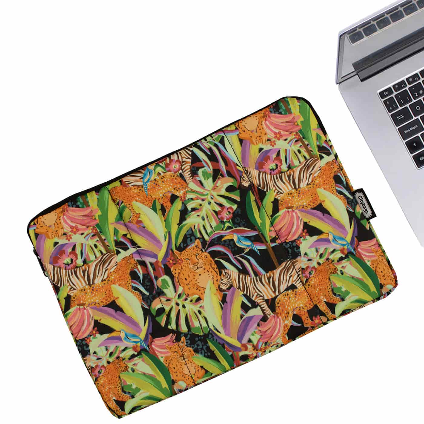 Estuche Laptop Pequeño Estampado Africa Citybags Multicolor 37x27x2cm - miniatura 3