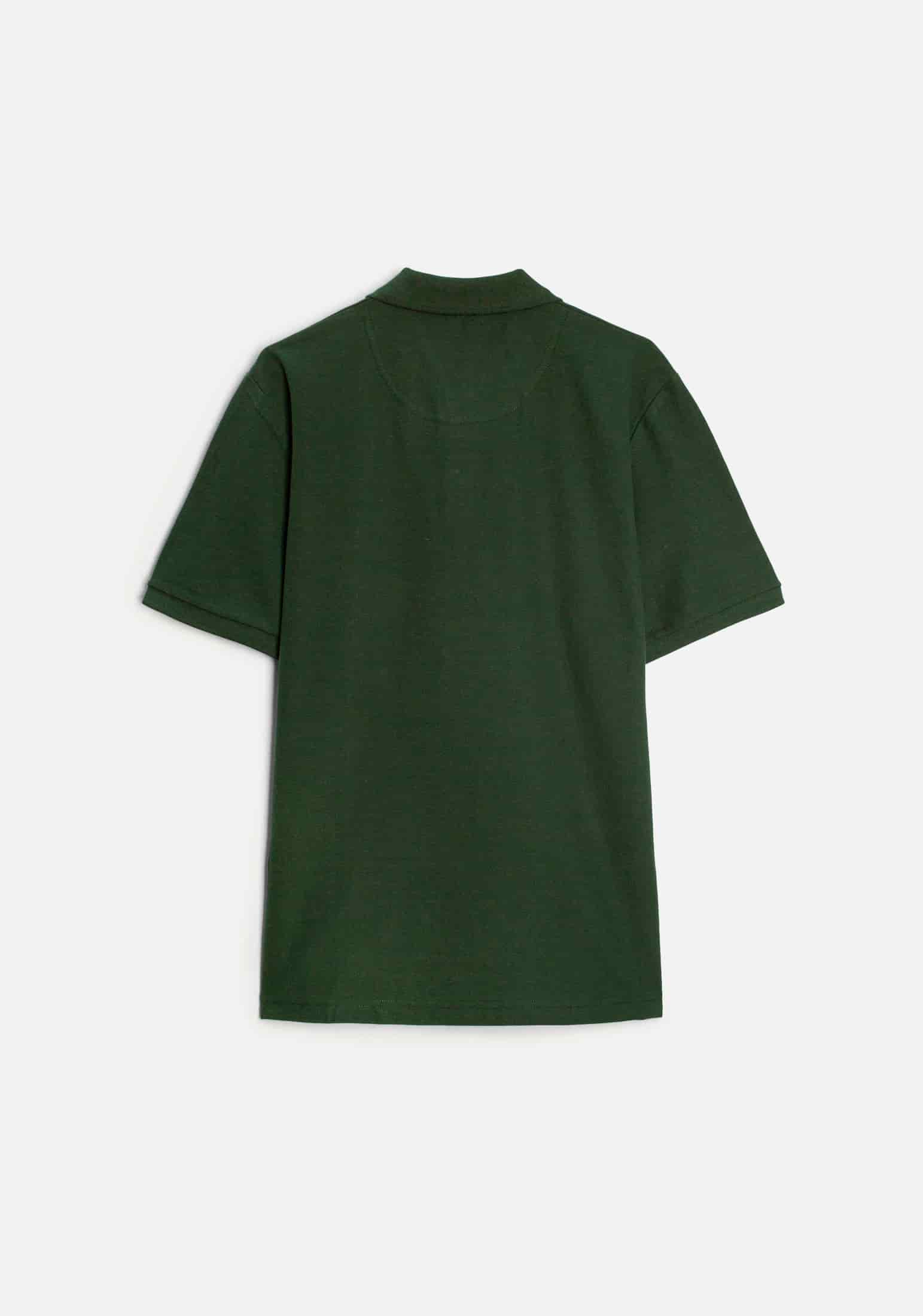 Camiseta Polo H Unicolor L-Nar Verde Osc - miniatura 7