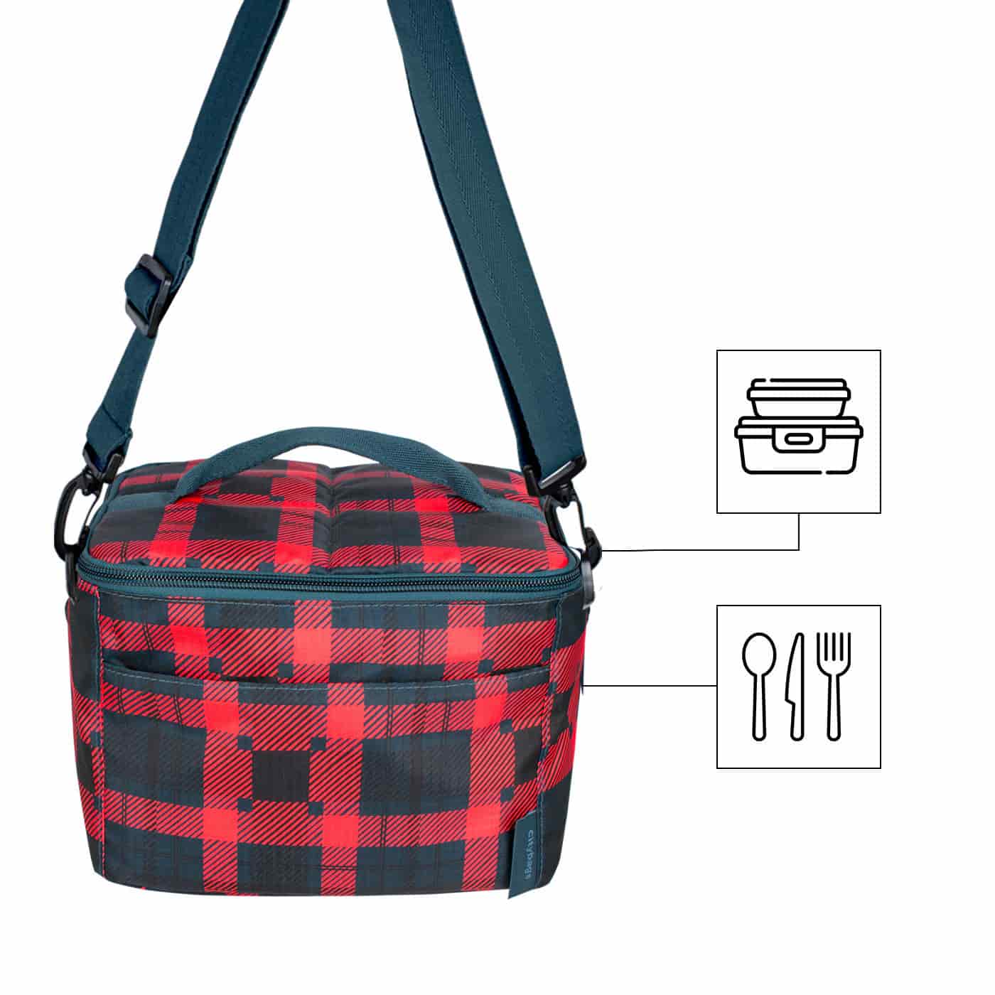 Lonchera Clasica Ultra Citybags Estampado Royal - miniatura 3