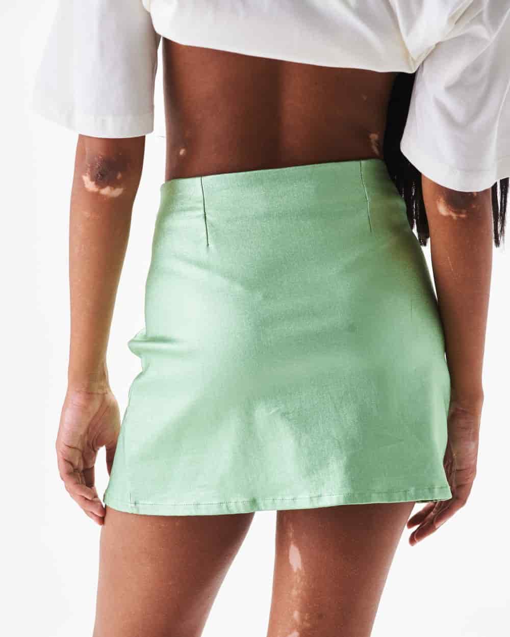 MINI SKIRT METALLIC MINT - miniatura 3