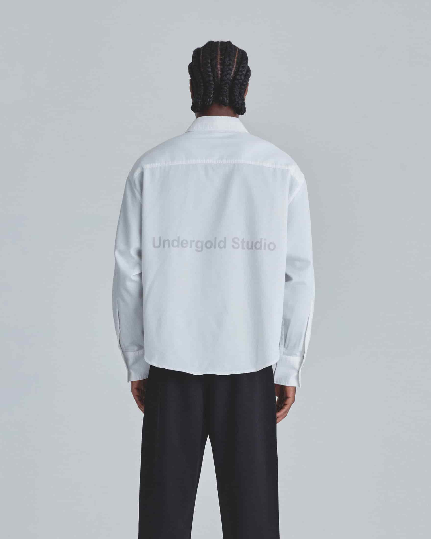 Undergold Studio Boxy Fit Long Sleeve Shirt White - miniatura 6