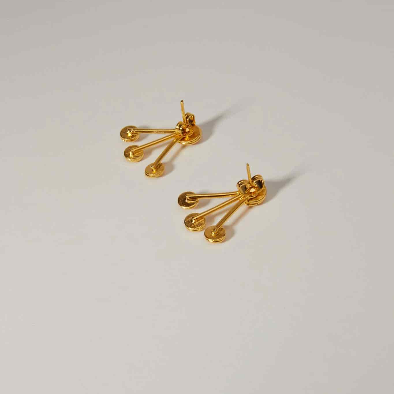Triple Pearl Duo Studs - miniatura 3