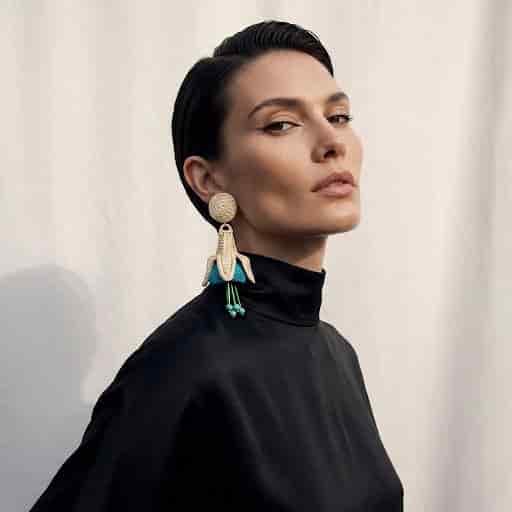 FUCHSIA BLUE EARRINGS - miniatura 2