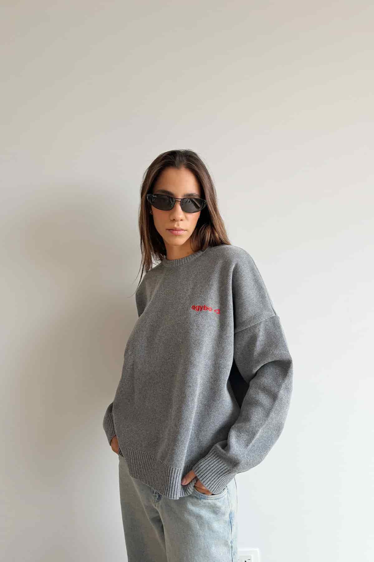 LOGO <3 SWEATER DARK GREY - miniatura 4