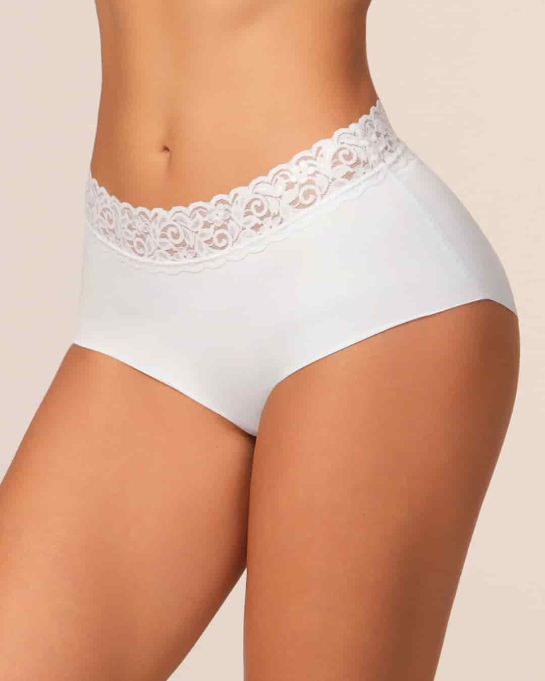 Panty Tiro Alto con Efecto Levanta Cola en Microfibra con Encaje Ref. 8070 - miniatura 6