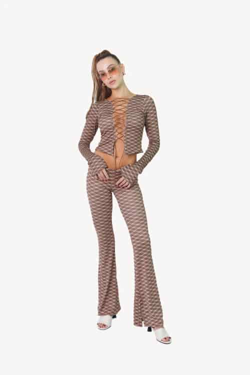 Crisscross Top In Cattail - miniatura 1