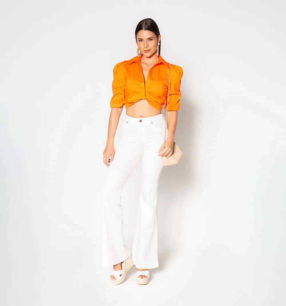 Crop tipo camisero  manga 3/4 - miniatura 13