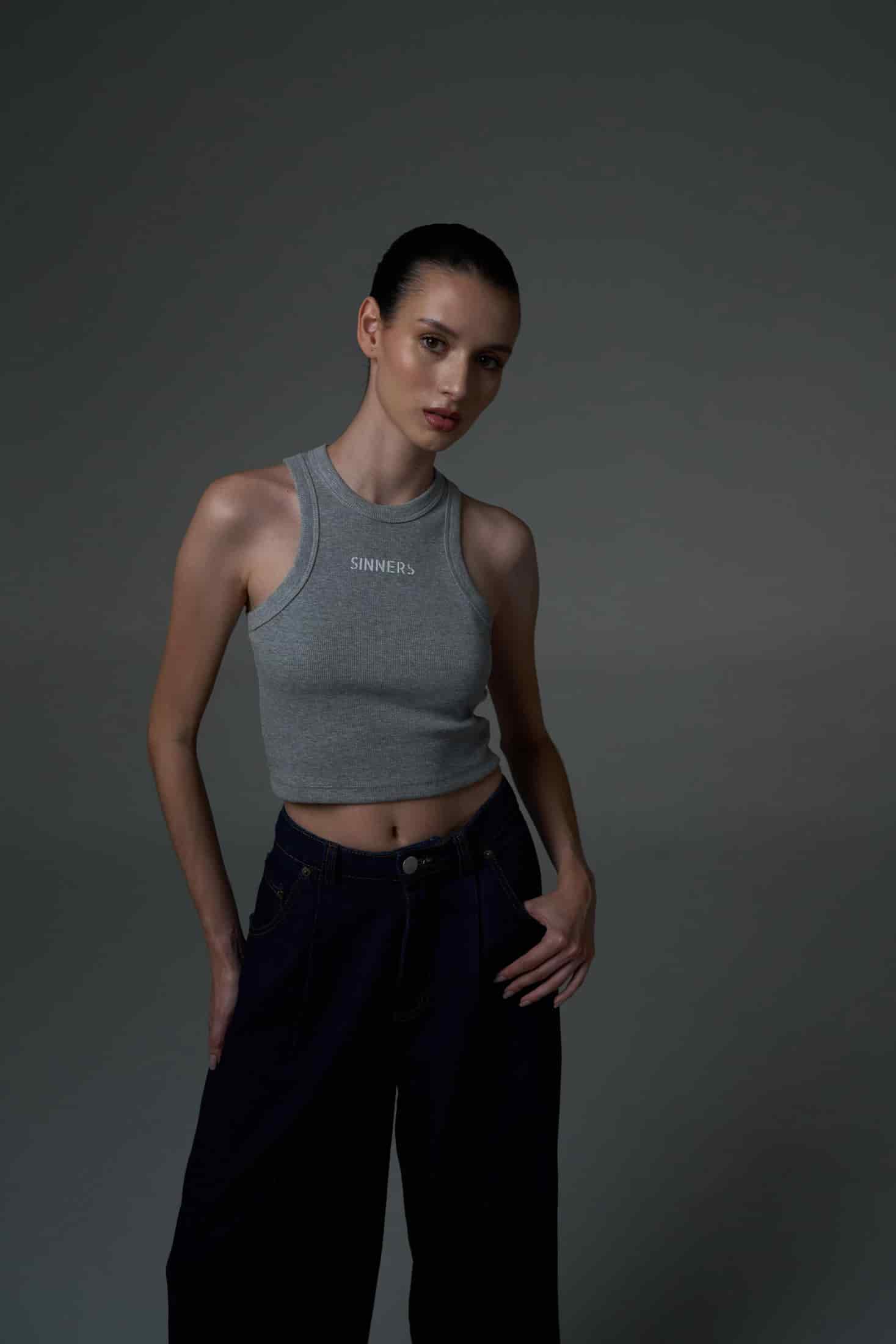 SINNERS GRAY WOMEN TANK TOP - miniatura 5