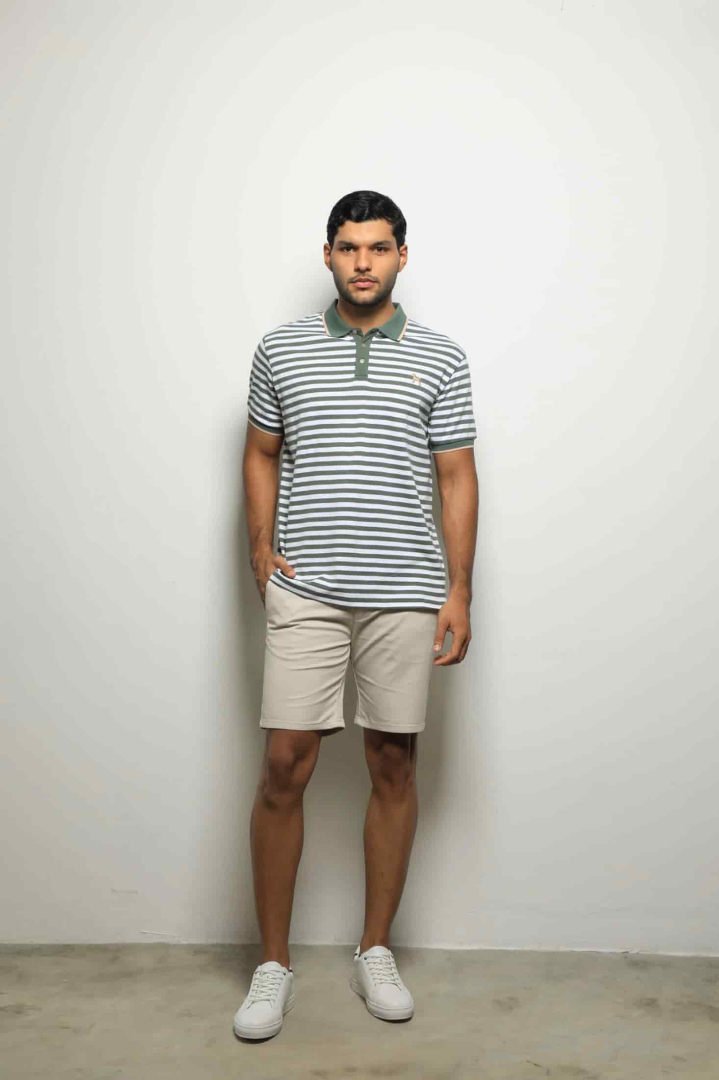 Polo Fashion Rayas Verde - miniatura 1