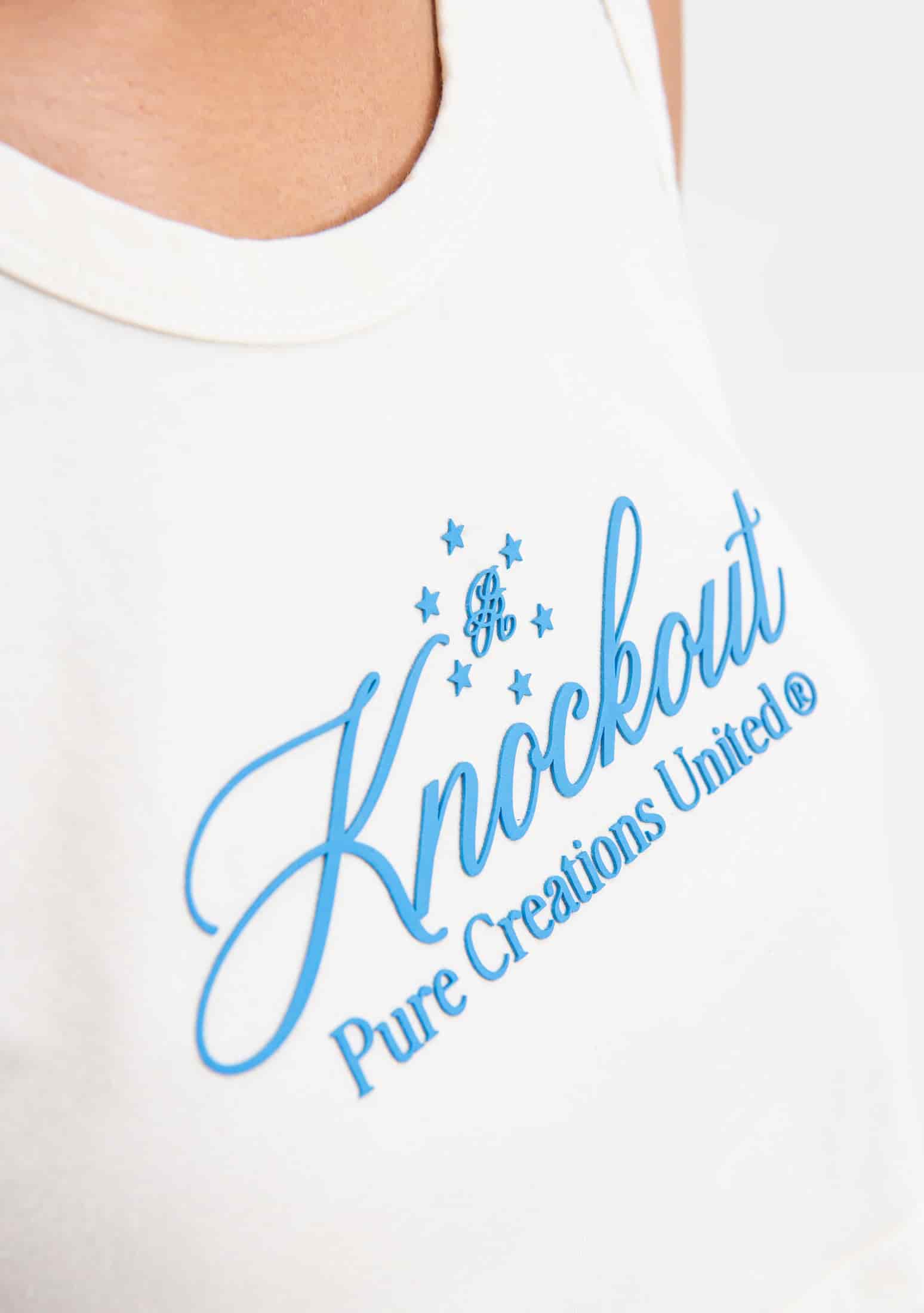 knockout white crop top - miniatura 7