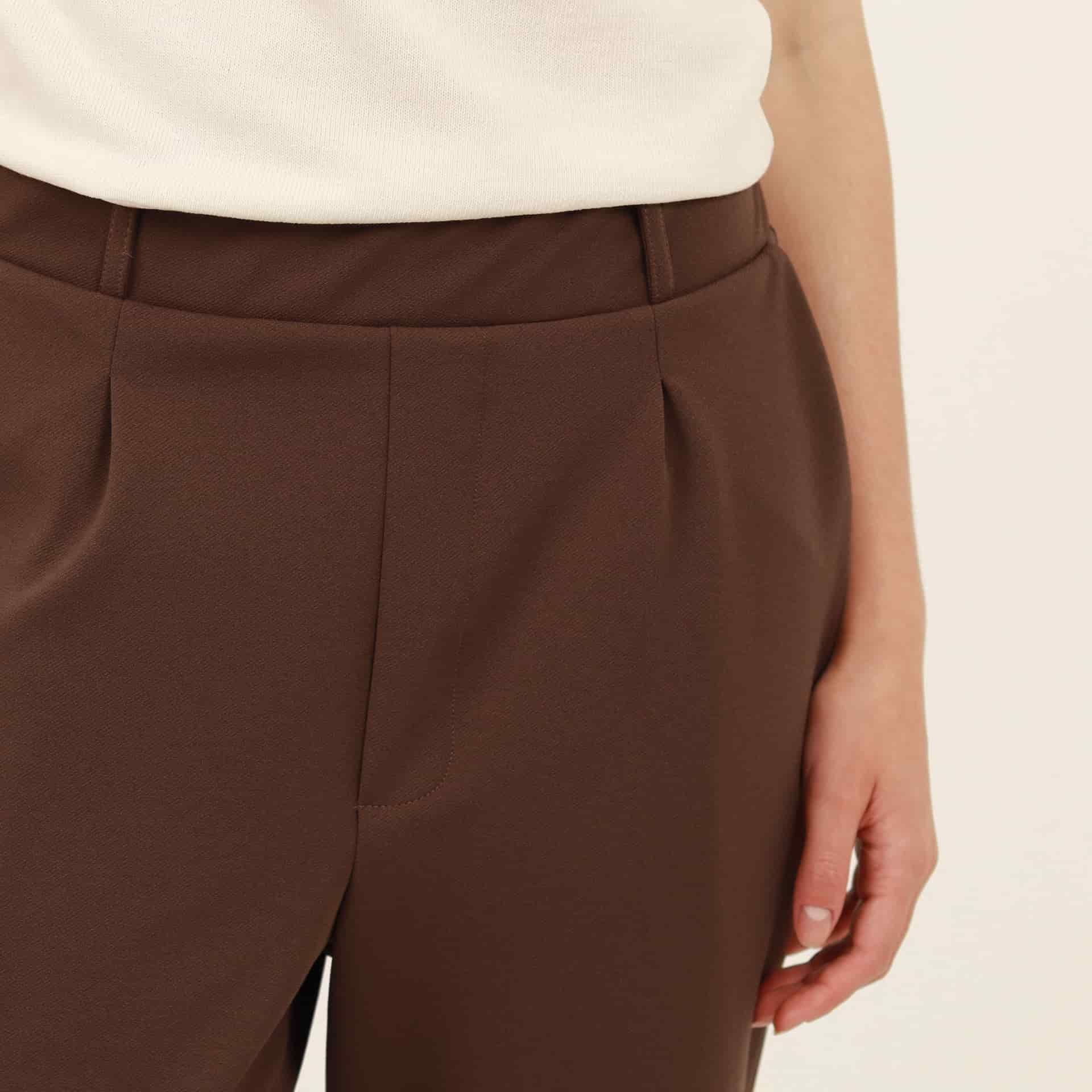 Pantalón bota recta guardapolvo con elastico en cintura - miniatura 2