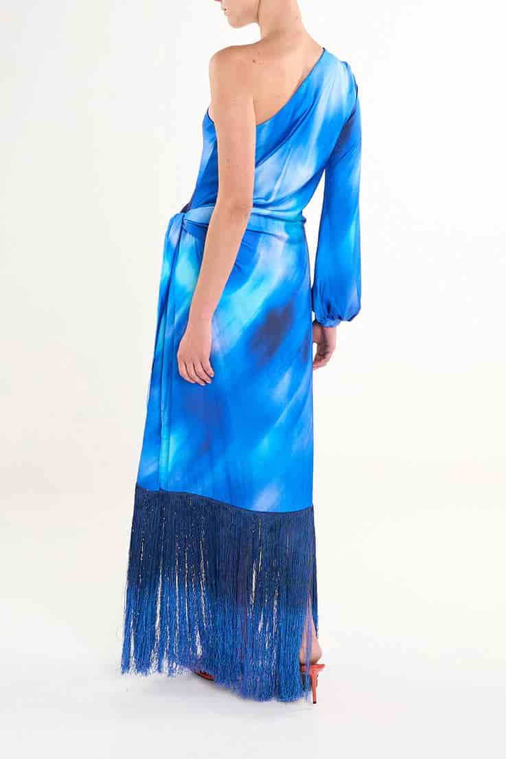 BAY ARI FRINGE LONG DRESS - miniatura 3