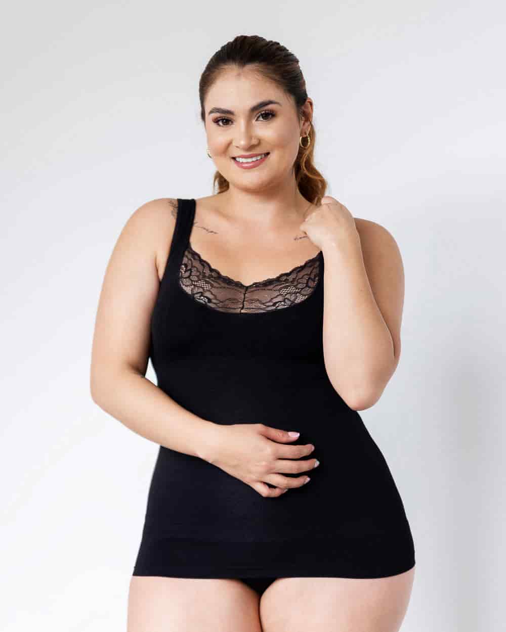 Camiseta Faja con Encaje para mujer - miniatura 2