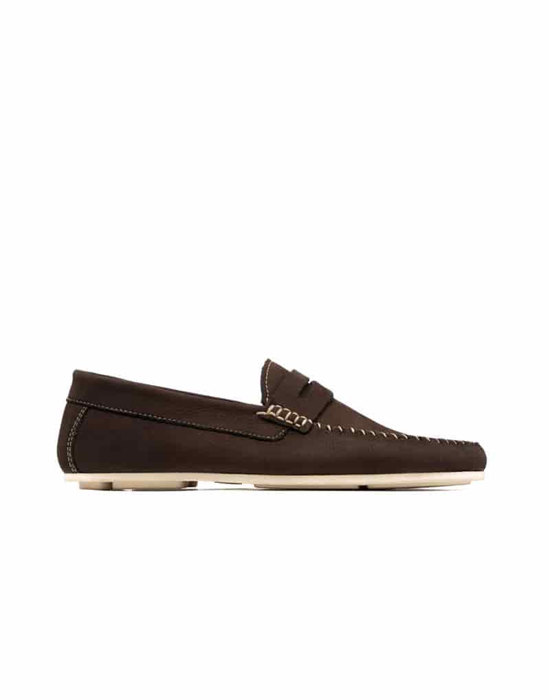 Mocasín Casual De Diseño Atemporal Para Hombre En Cuero Colombiano Azul REF NIZA25 - miniatura 2