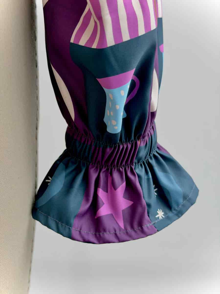 Chaqueta corta estampada morado - miniatura 8