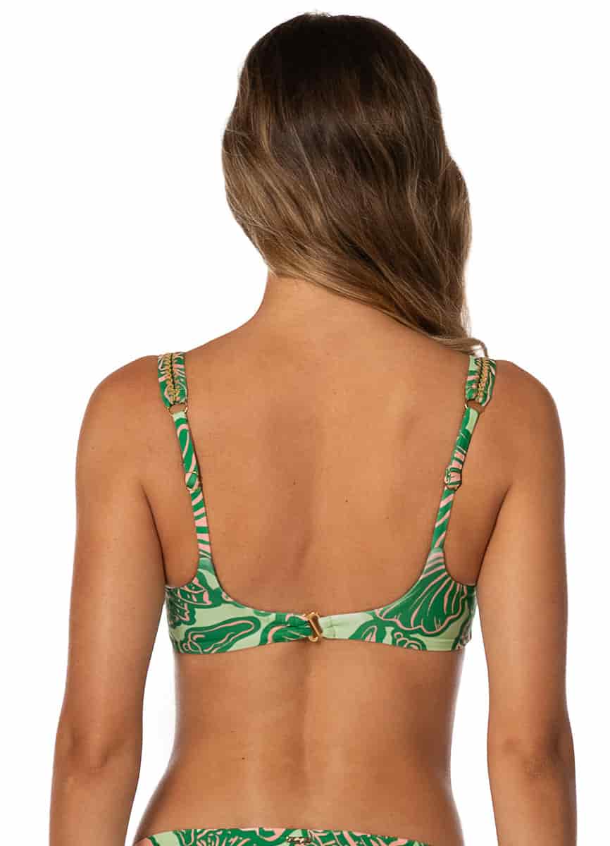 Maaji Soft Coral Nalai Sporty Bralette Bikini Top - miniatura 3