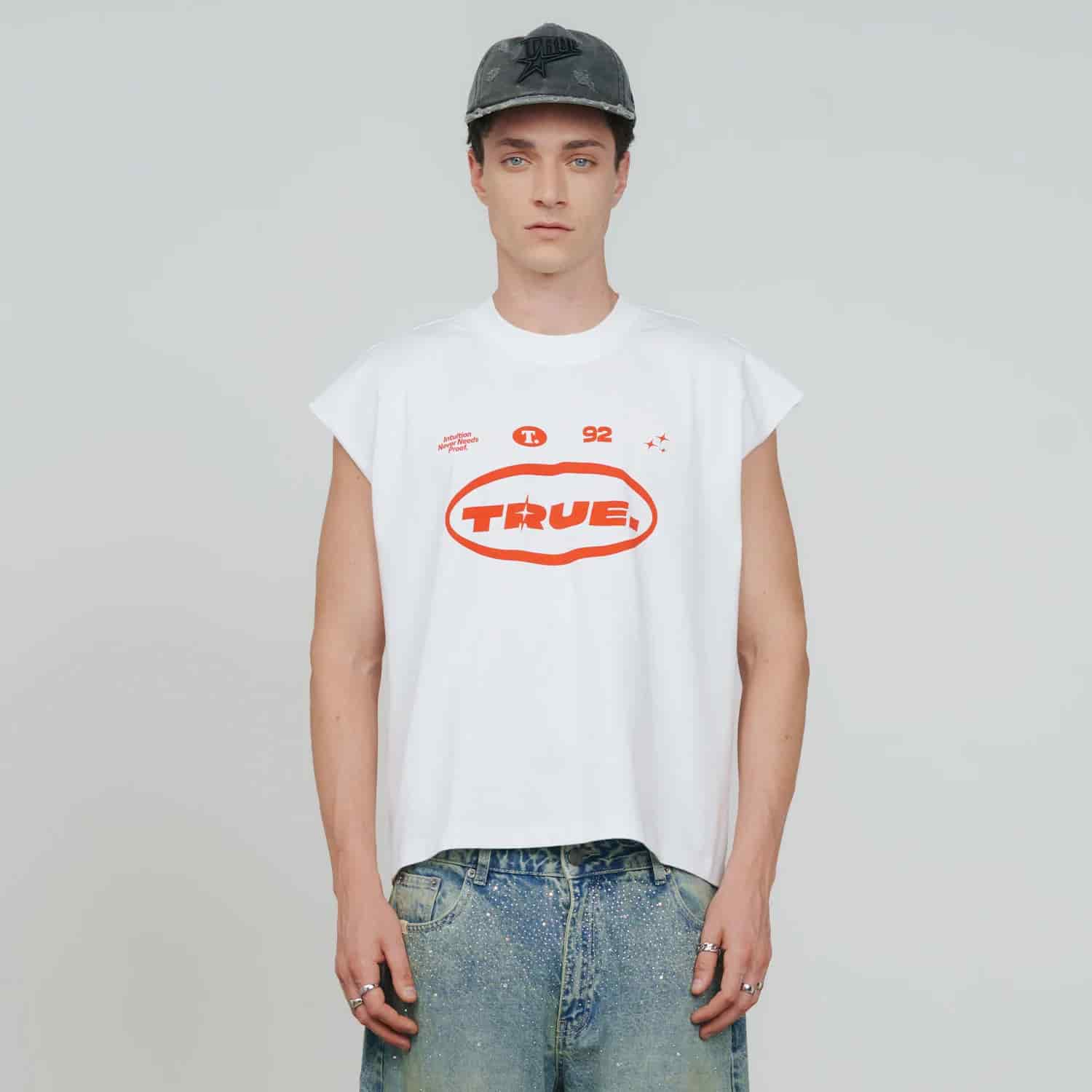 Intuition Sleeveless Tee - White - miniatura 8