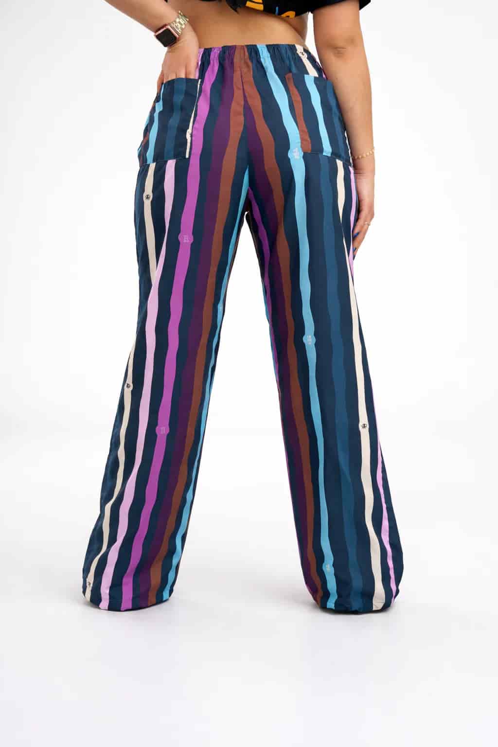 Pantalón Azul Ondeado - miniatura 1