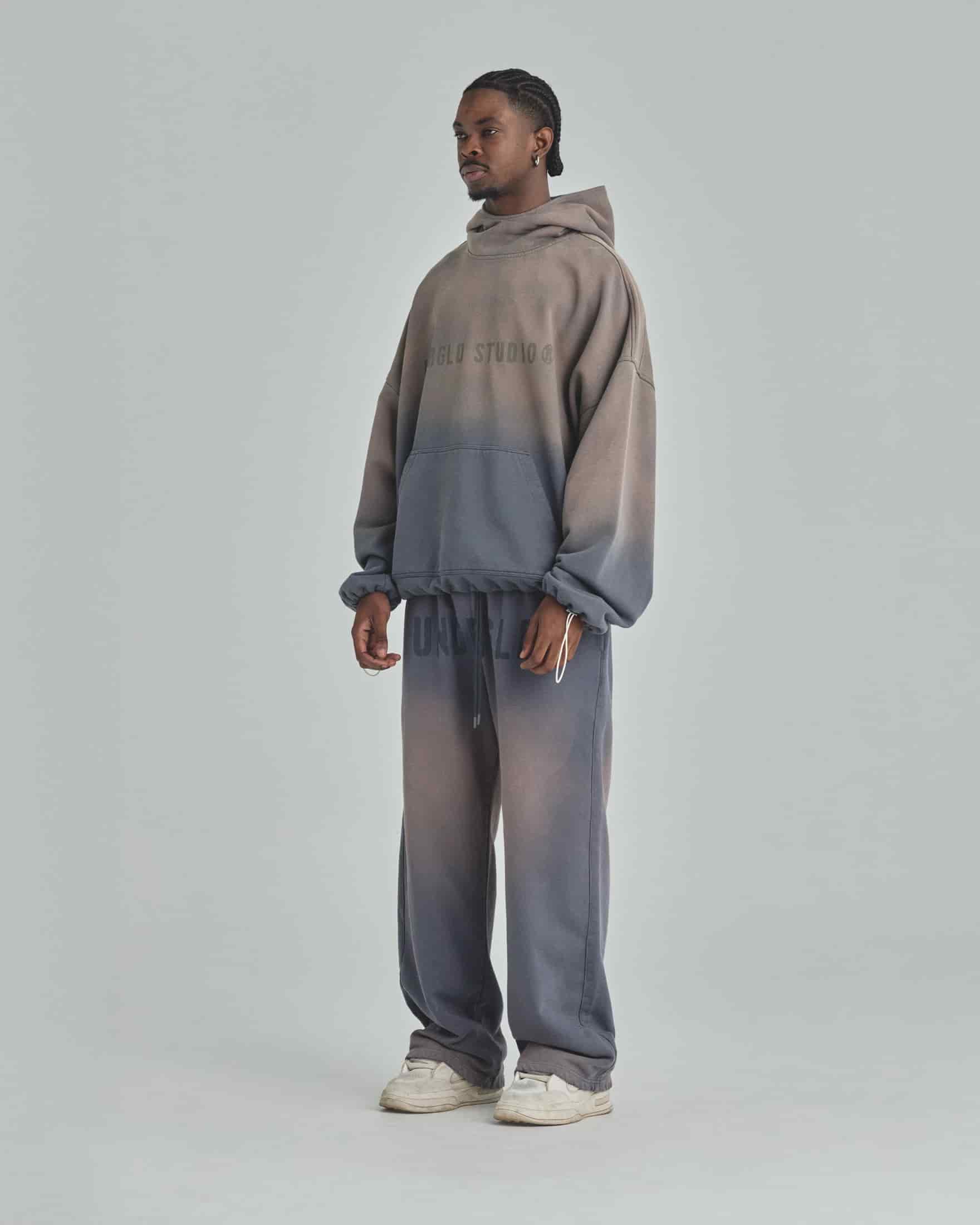 Spring Worn Logo Straight Pants Sandblast Gray - miniatura 5