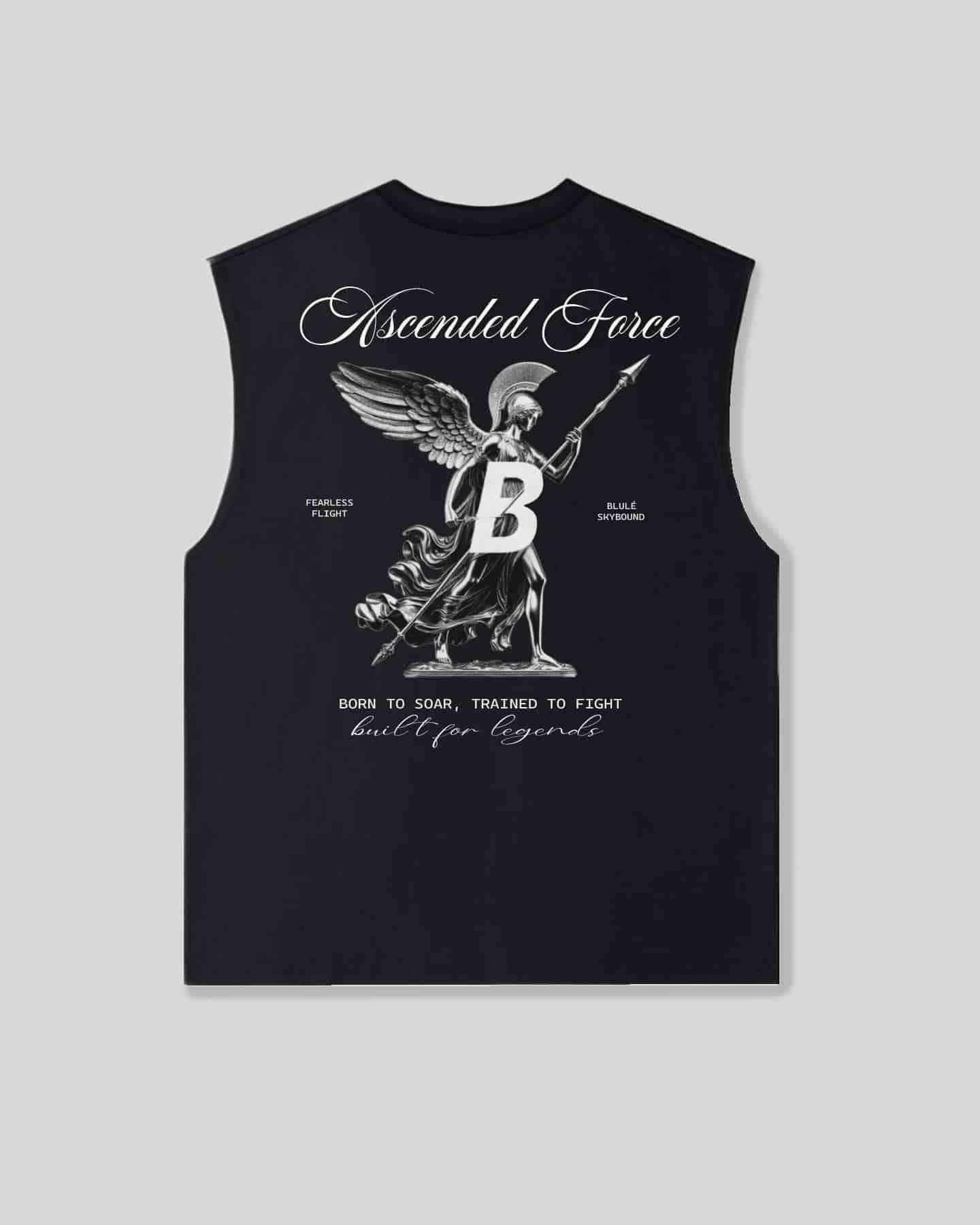 Oversized Sleeveless Ascended Force Black - miniatura 1