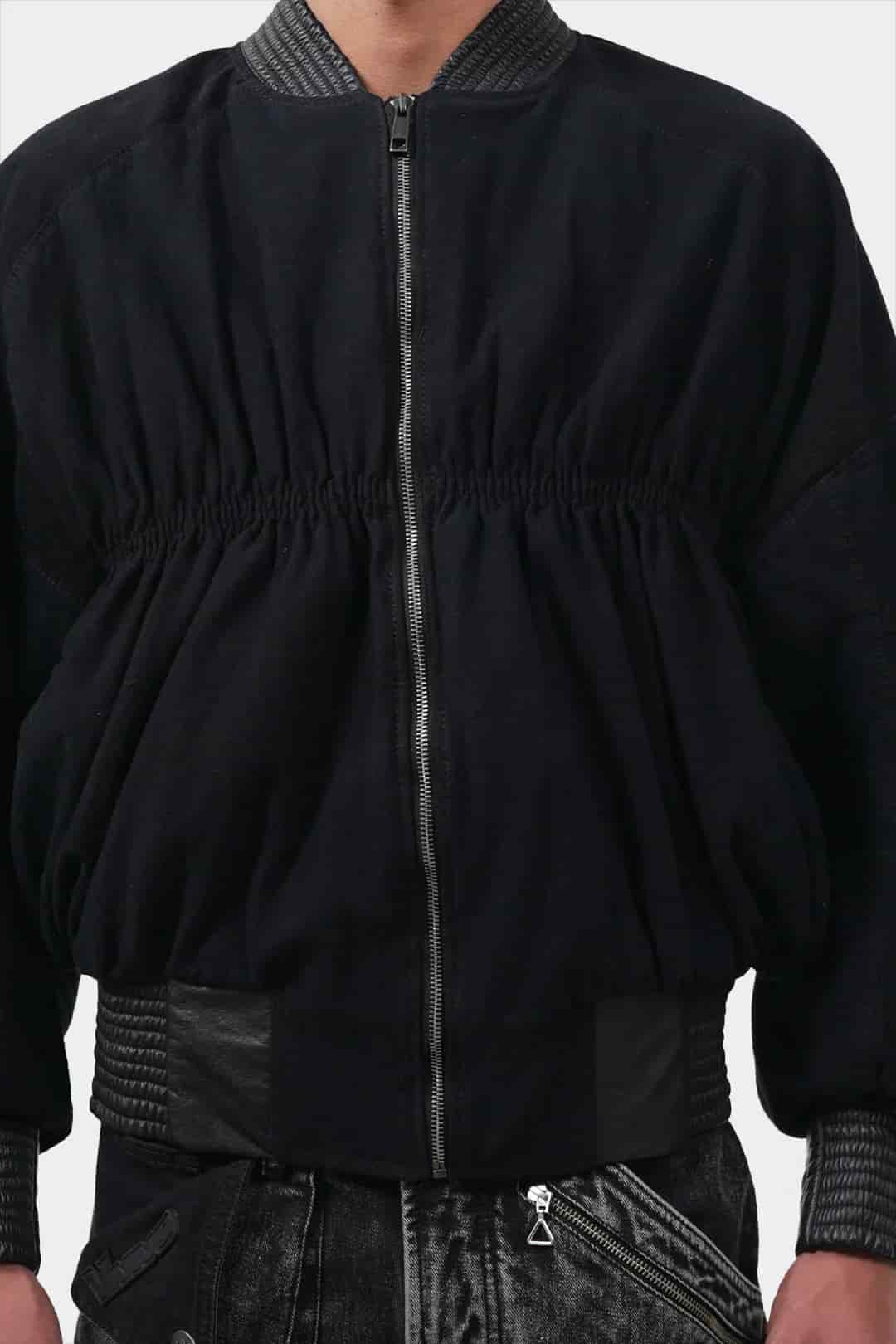 VENENO CHAQUETA DENIM CUERO BOMBER - miniatura 7
