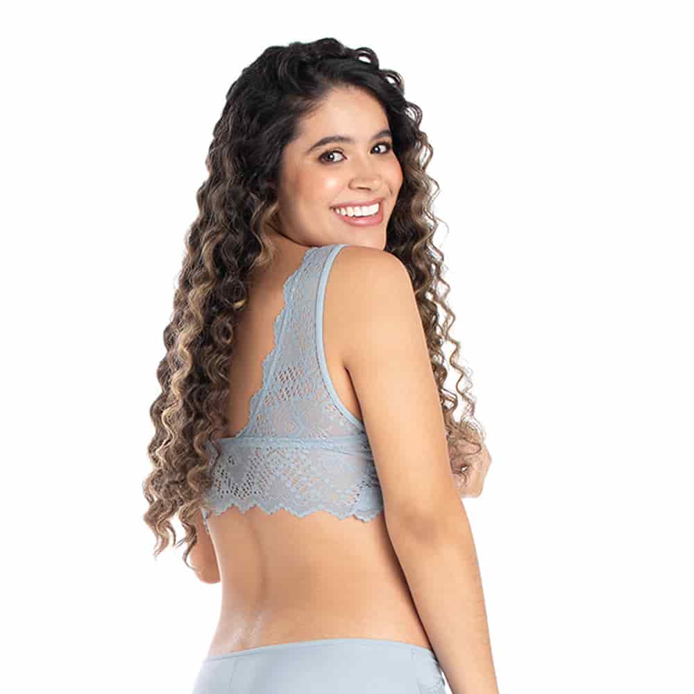 Bralette Triangular  con Encaje - miniatura 2