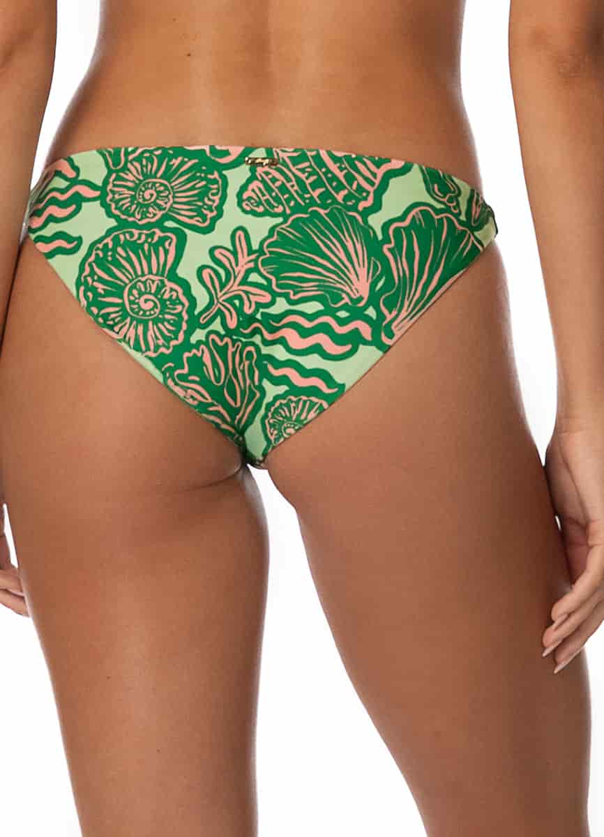 Maaji Soft Coral Quinn Low Rise Thin Side Bikini Bottom - miniatura 3