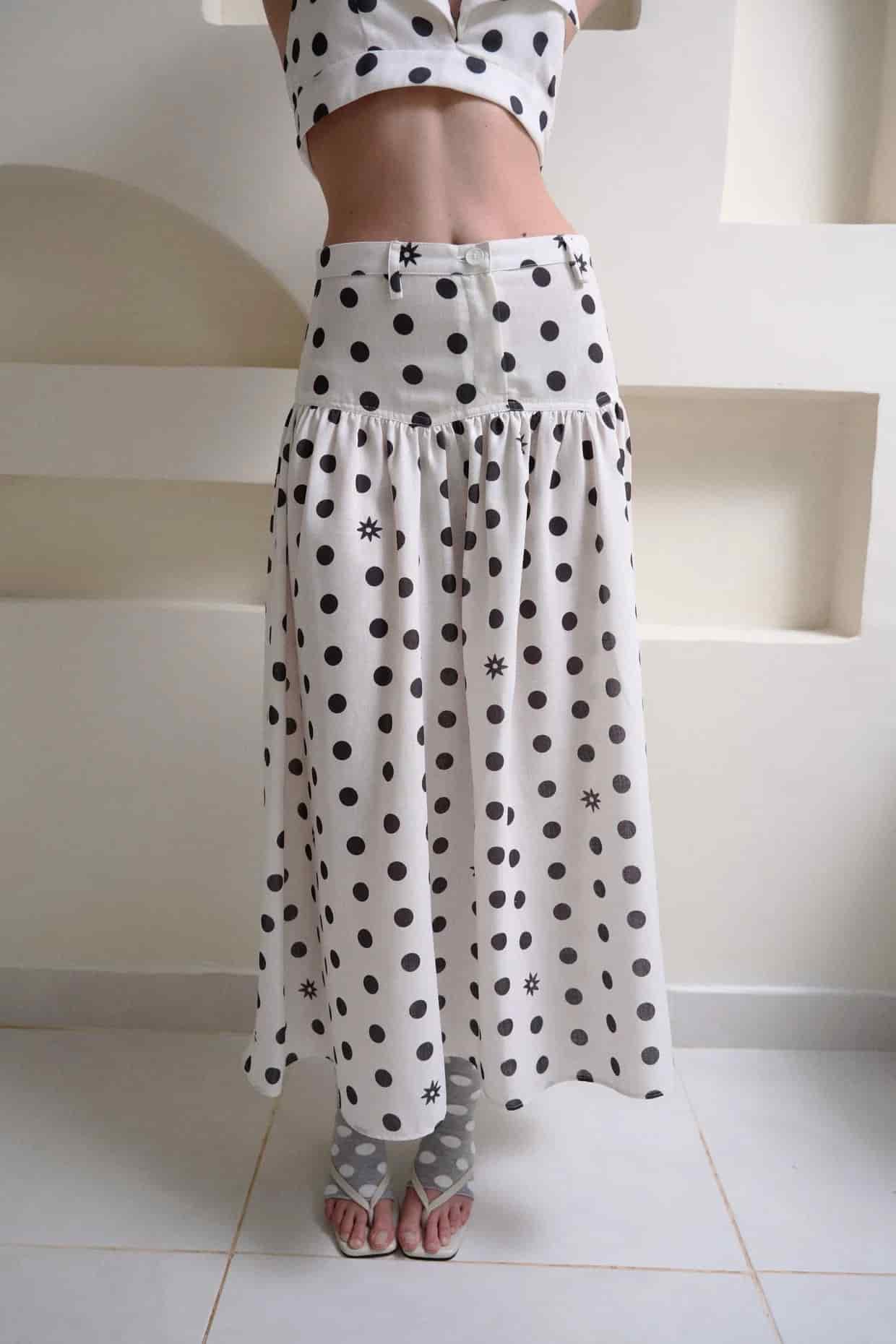 DOTTIE MAXI SKIRT - miniatura 4