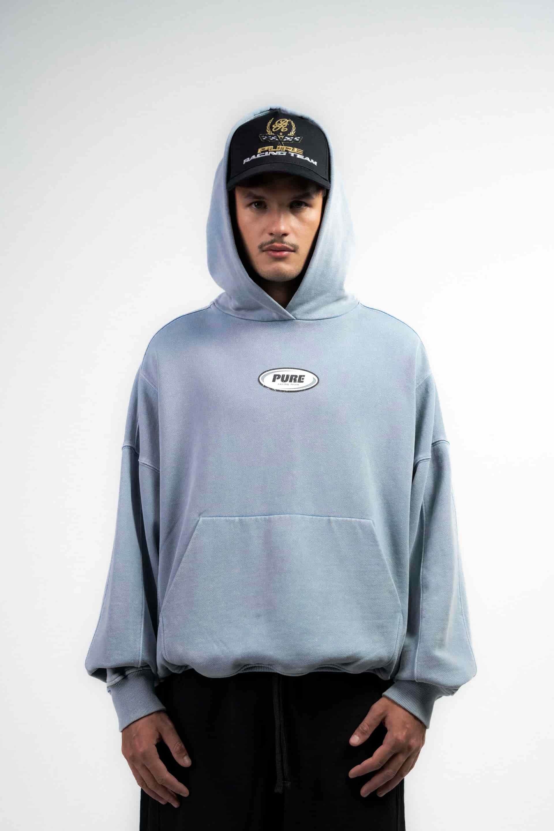 Overdrive Washed Blue Hoodie - miniatura 2