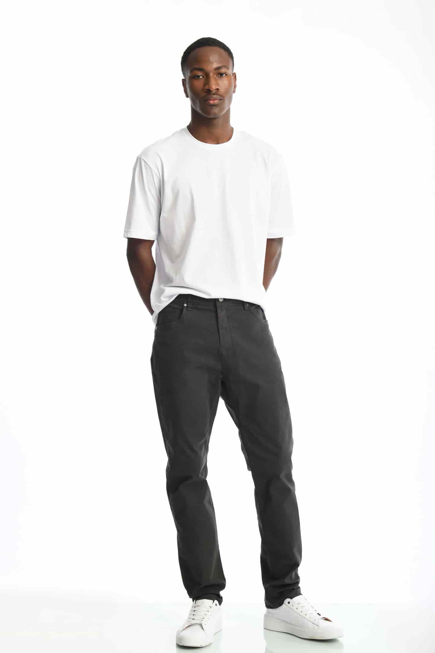 Pantalón Classic Dril 5 Bolsillos Gris Oscuro - miniatura 9