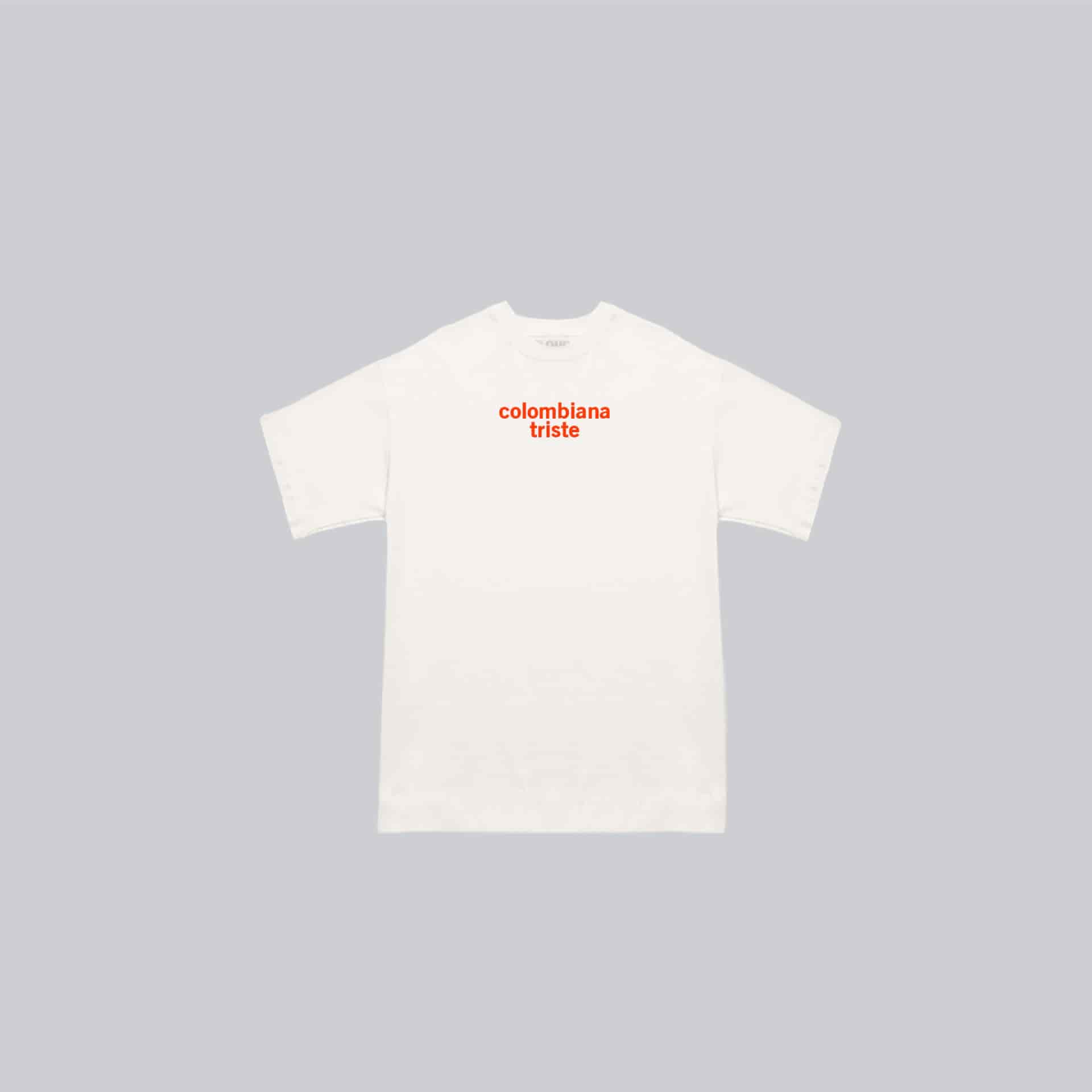 Baby tee colombiana blanco/naranja - miniatura 1