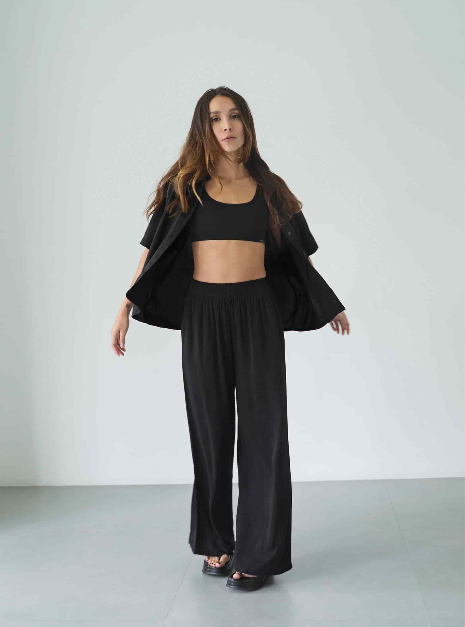 Set Breezy Black Palazzo - miniatura 1