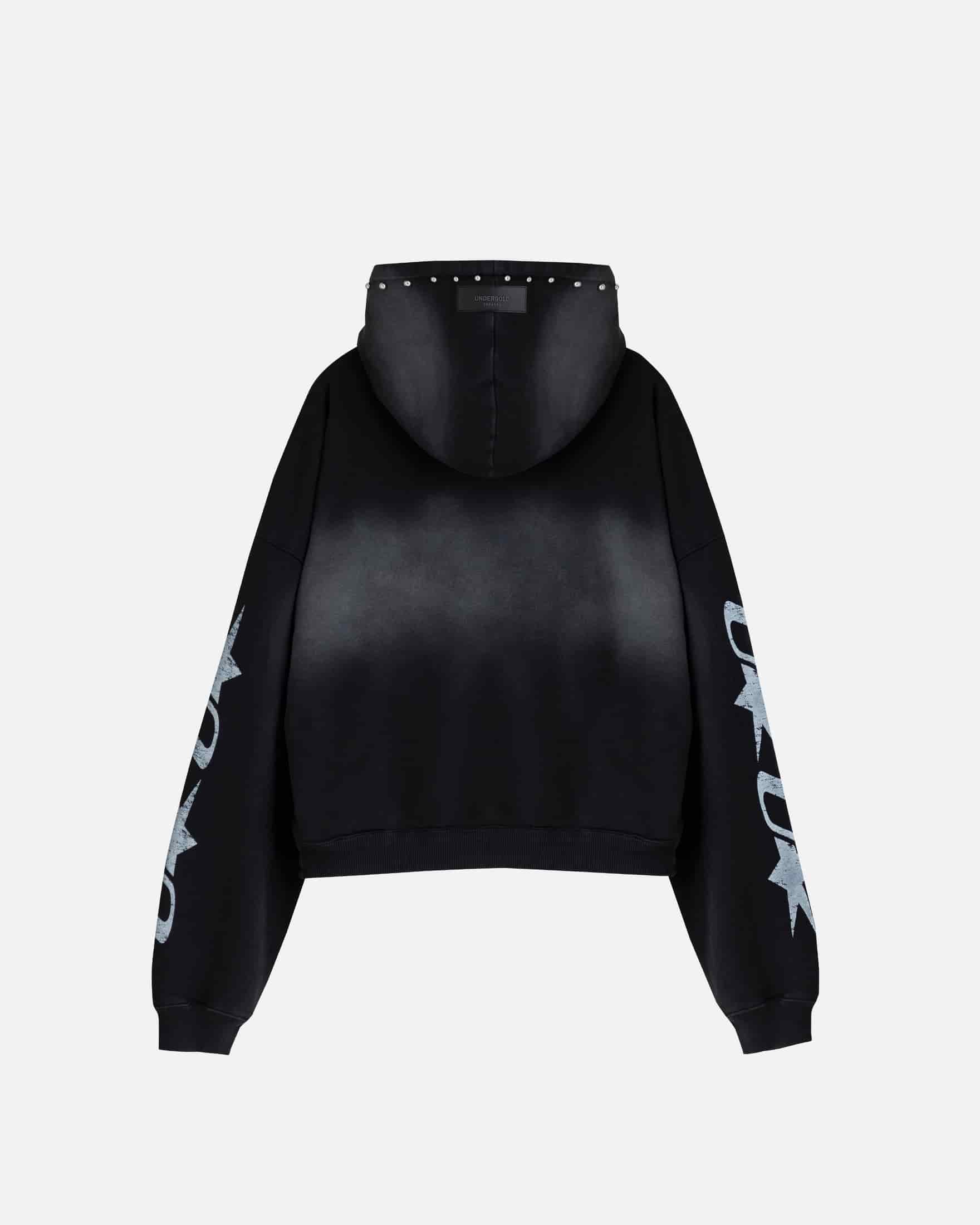Agnus Dei U Star Boxy Fit Hoodie Smokey Black - miniatura 3
