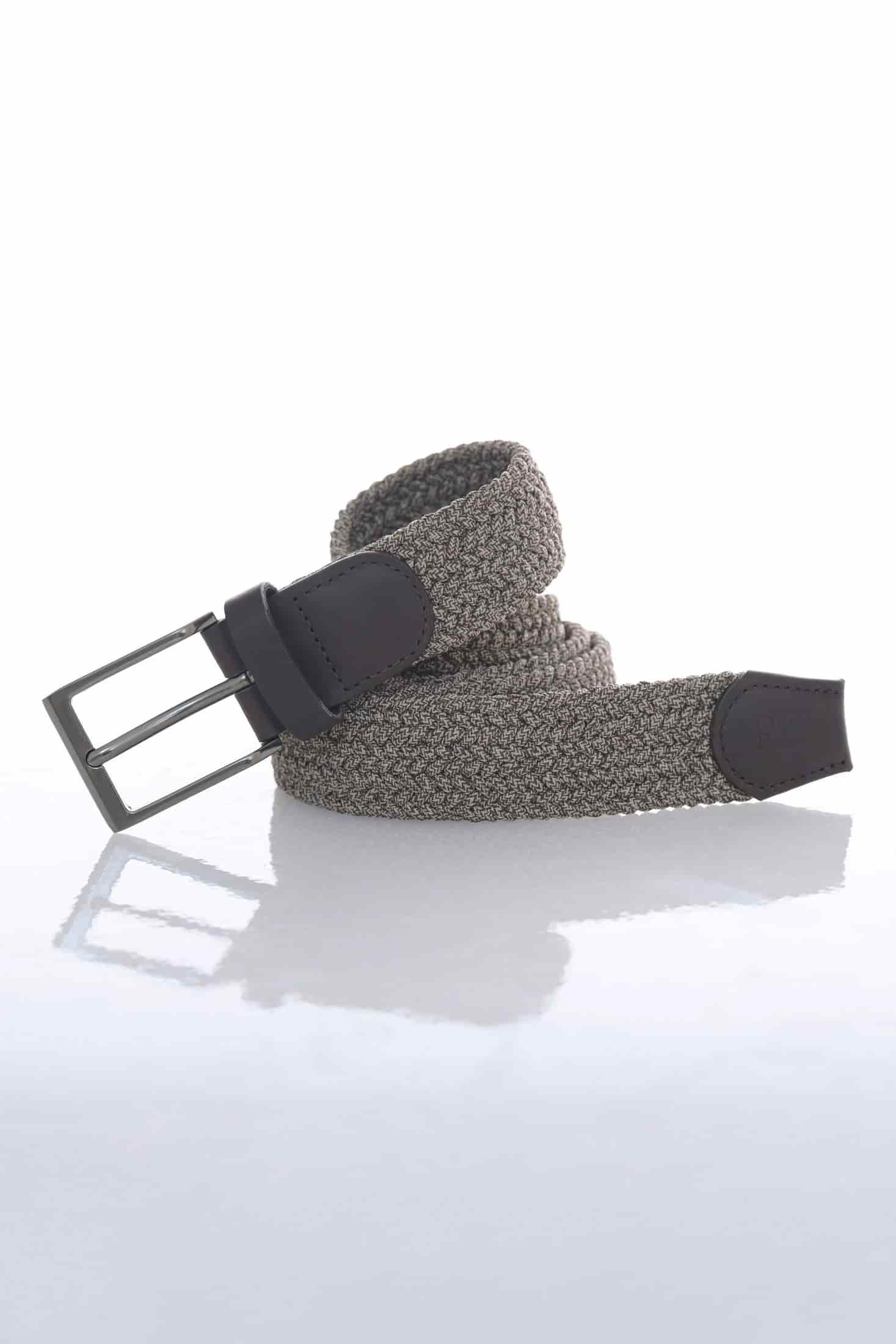 Correa Hilo Trenzado Gris Jaspeado - miniatura 1