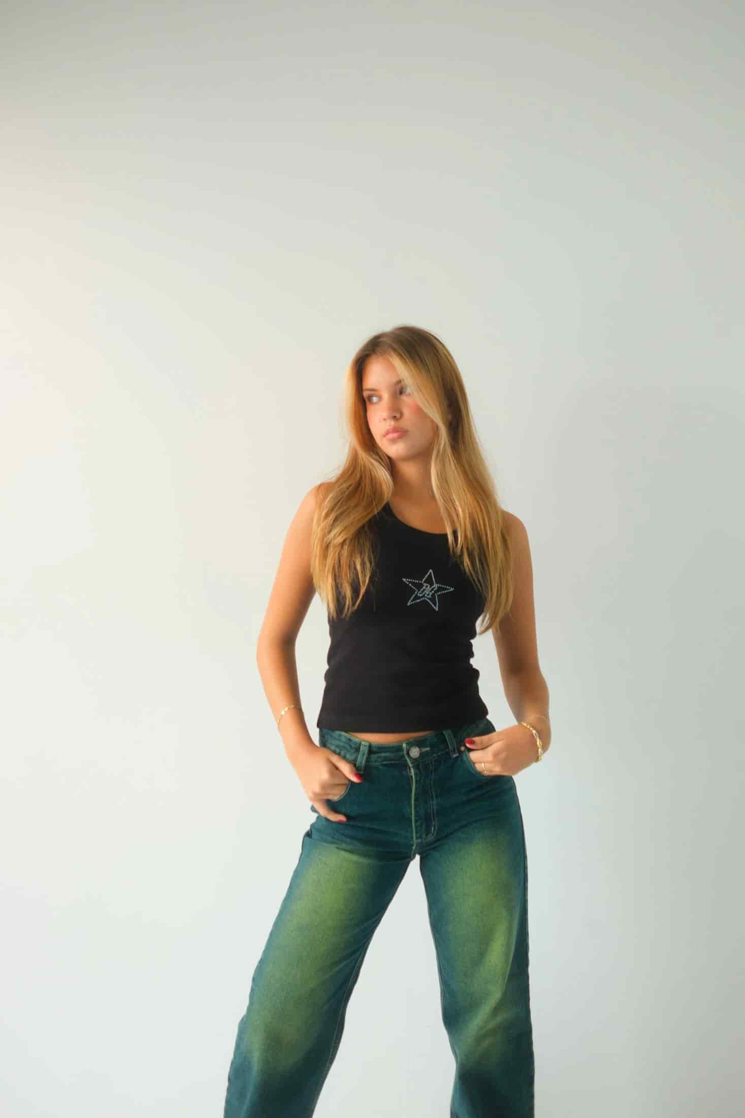 Double Star Green Jeans - miniatura 2