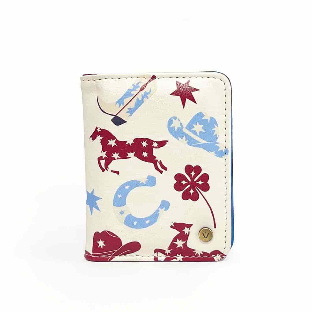 Portadocumentos Para Mujer Brasil Con Broche Estampado Lucky Stars - miniatura 1