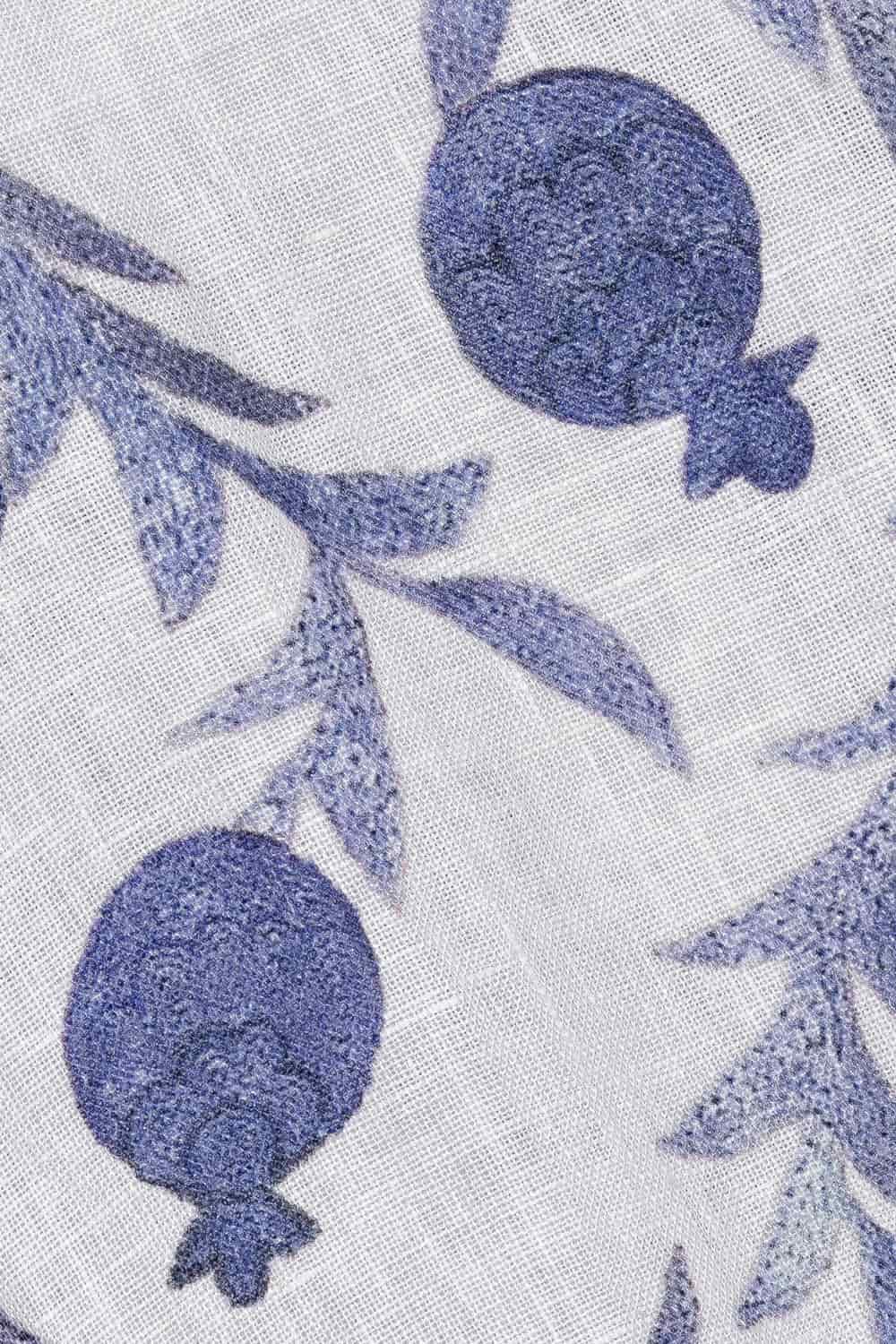 Men's linen bermuda navy timur - miniatura 3