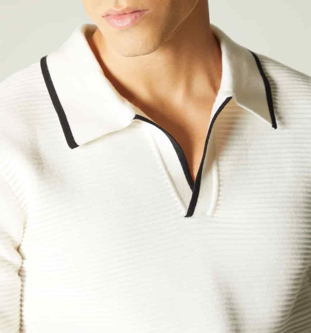 Buzo para hombre tejido ottoman cuello v - miniatura 7