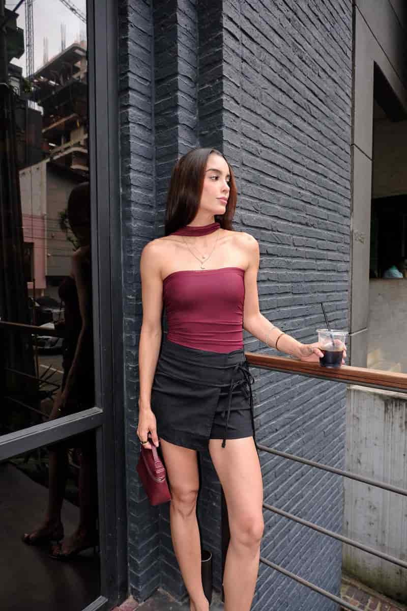 Falda short Iconic - Negro - miniatura 9
