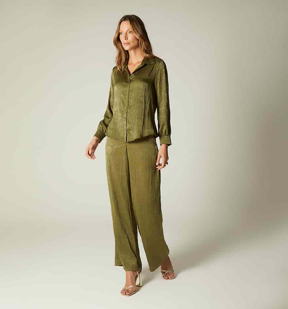 Pantalon palazzo tiro alto - miniatura 1